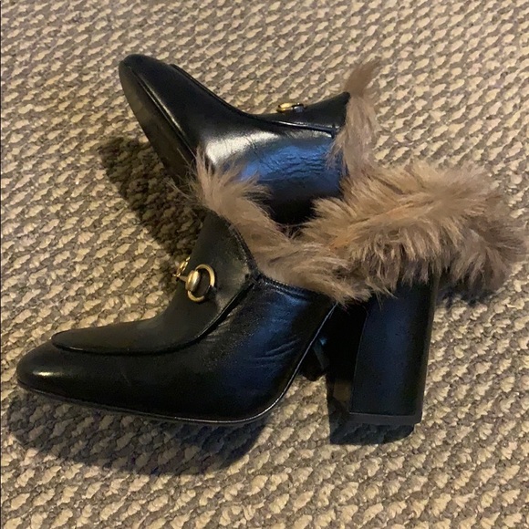 GUCCI Princetown Faux Fur Heels | Sizes: 39.5 - Picture 4 of 5